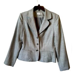 ISABELLA Women's Light Grey Career Work Blazer Jacket Coat Pockets In Size 14